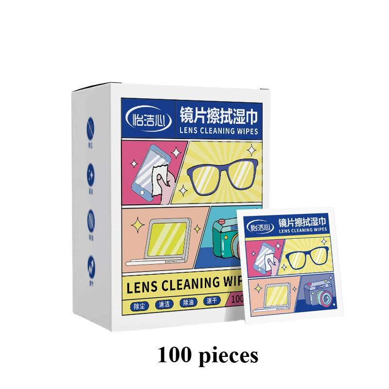 Portable Disposable Eye Glasses Cleaner Cloth Multipurpose Phone Screen High Quality Cleaning Wipes Cleaning Accessories