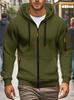 European Size Spring and Autumn Men's Sweater Hooded Zipper Multi-pocket Jumper Men's Sports and Leisure Jacket