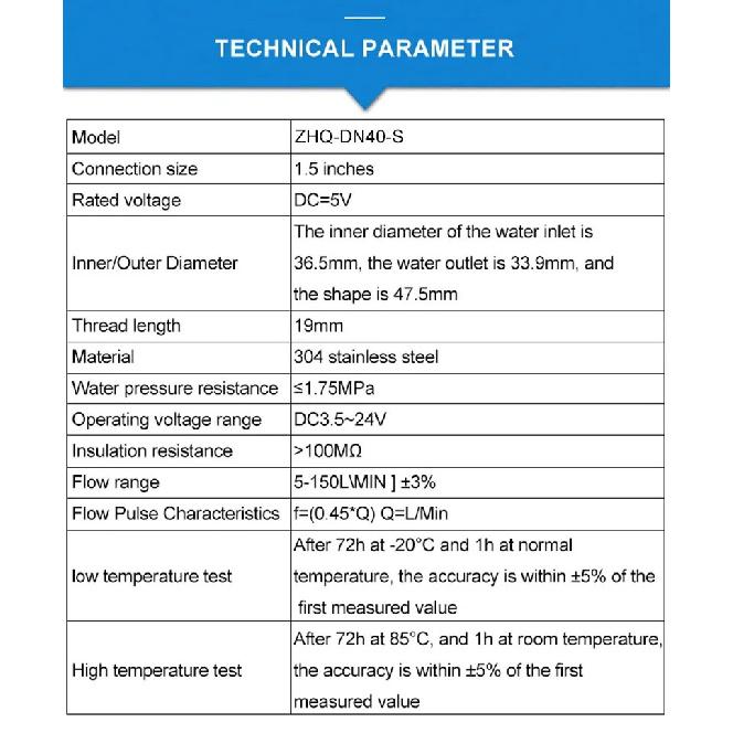 Intelligent flowmeter Table 1-inch water flow sensor measuring flow temperature flow velocity integrated flowmeter