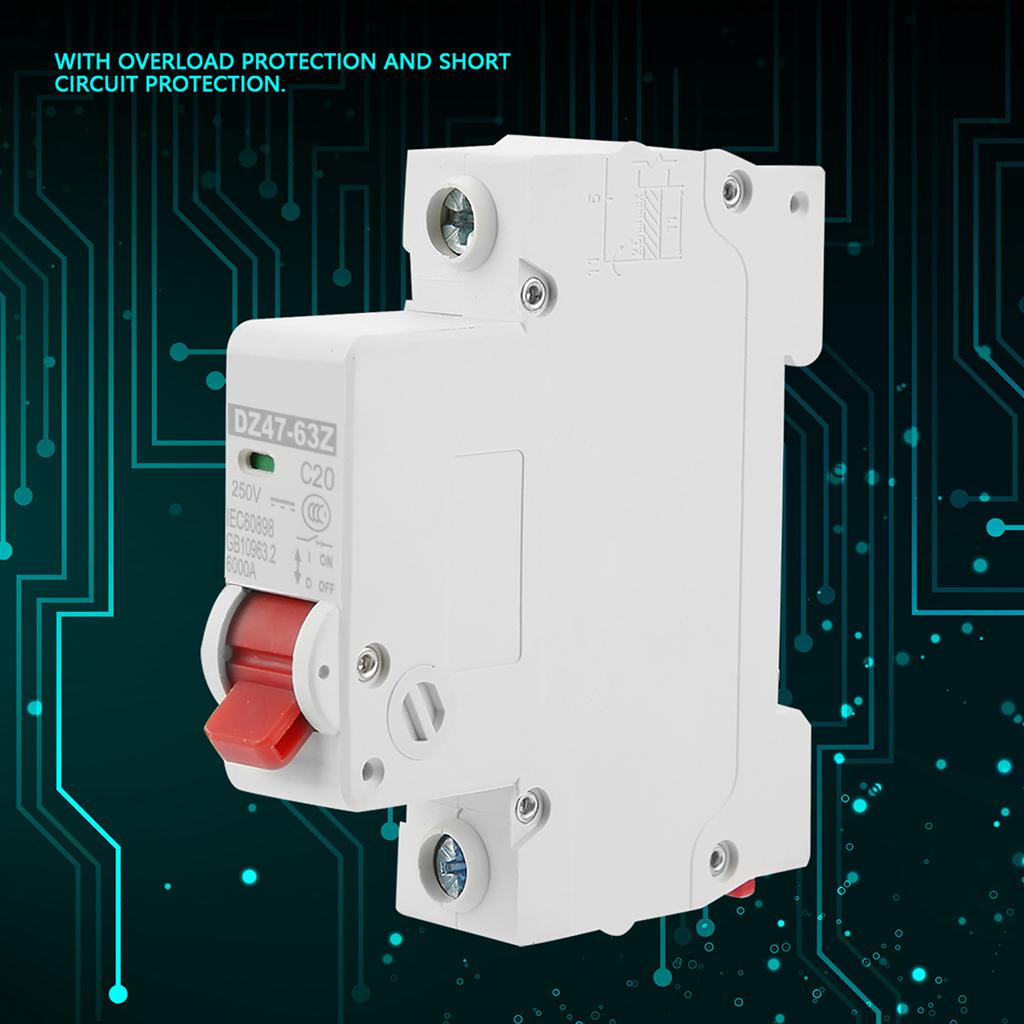 DZ4763Z1P 20A DC întrerupător în miniatură întrerupător de aer de protecție împotriva scurgerilor