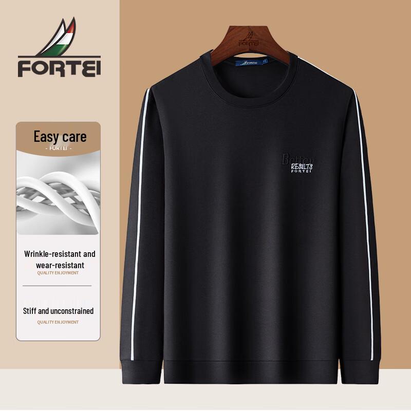 

FORTEI Men s Easy Care Round Neck Long Sleeve Sweatshirt 3XL