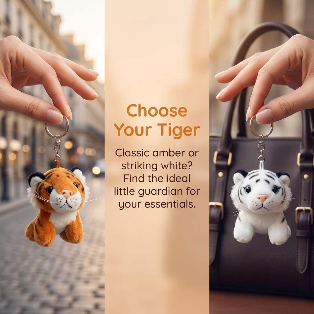 Colección Llavero de Peluche Tigre Juguete de Peluche Tigre Esponjoso Llavero de Muñeca Tigre Decoración para Bolso