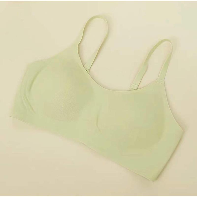 Jelly Strip Thread Comfortable Seamless Steel Rim Sports Underwear Sleeping Girl Bra