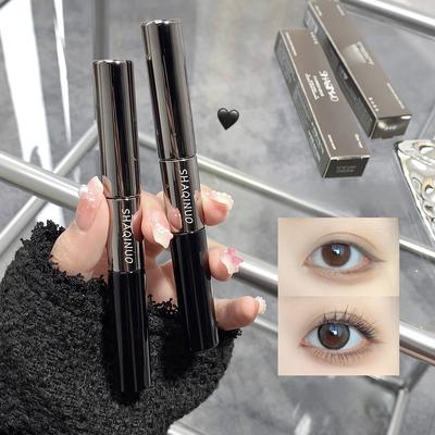 SHAQINUO Dual-Ended Mascara for Length, Volume, and Curl Waterproof, Smudge-Proof, and Long-Lasting Formula with Fine and Thick Brush Heads