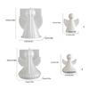 Silicone Angel Wing Mold for Crafting Candle Resin Art and Plaster Decorations Featuring Easy Release and Reusability
