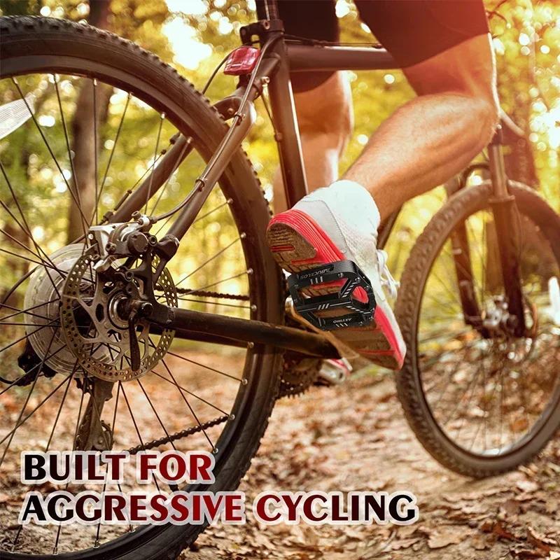 BUCKLOS 3 Bearing Bicycle Pedal CNC Aluminum Alloy Mountain Bike Pedals Non-slip Road Bike Pedal Ultralight MTB Pedals