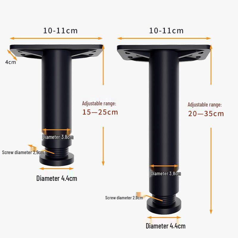 Adjustable Floorboard Bed Support Frame and Legs