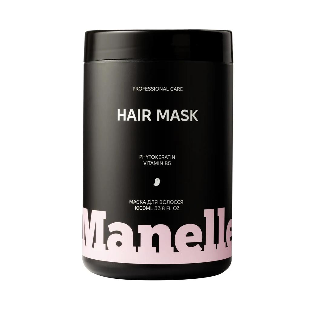 Masque capillaire Soin professionnel - phytokératine vitamine B5 Manelle 1000 ml
