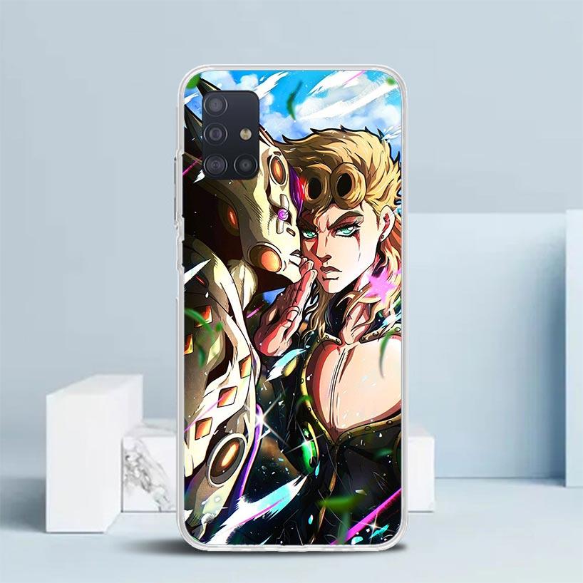 JoJo Adventure Giorno Giovanna Phone Case For Samsung Galaxy A52 A32 A22 A12 A51 A50S A30S A10S Note 20 Ultra 10 S10 Plus A31 A2