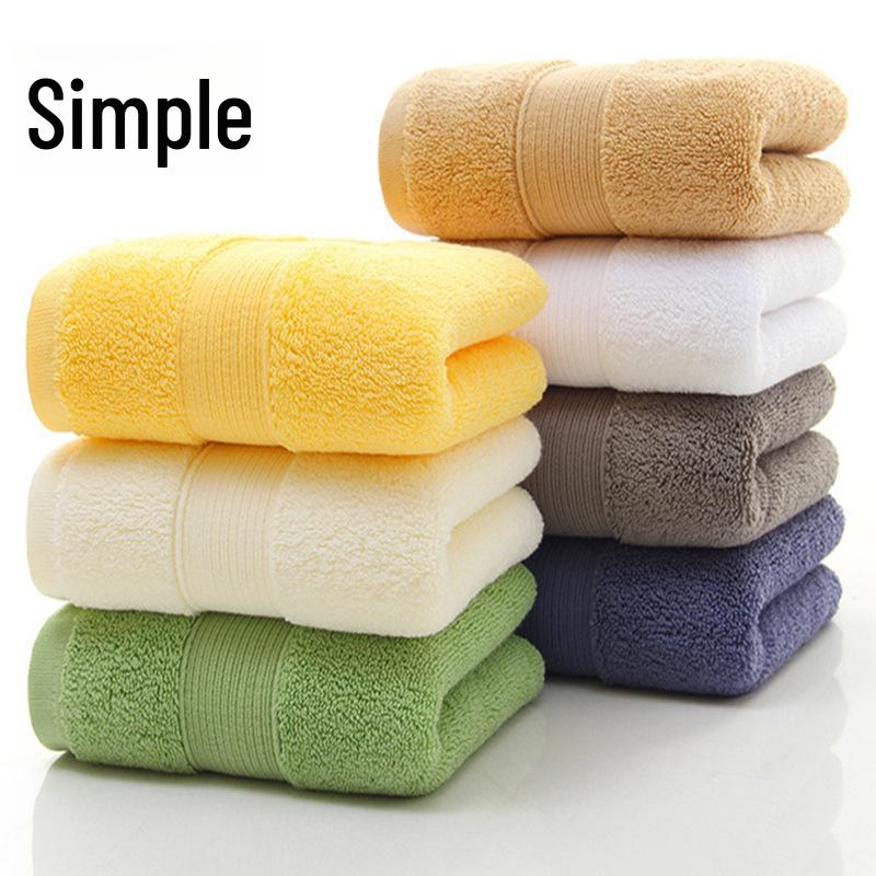 

140g Pure Cotton Absorbent Face Wash Towel - Thick, Soft, Ideal for Hotel, Salon, Gift Use 75x35 cm