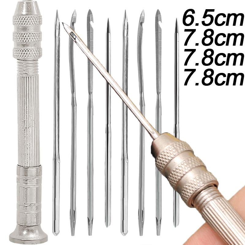 5/25pcs Leather Sewing Needles Kit Leather Awl Needle Multi-functional Replaceable Shoe Repair Tool DIY Handmade Crochet Crafts