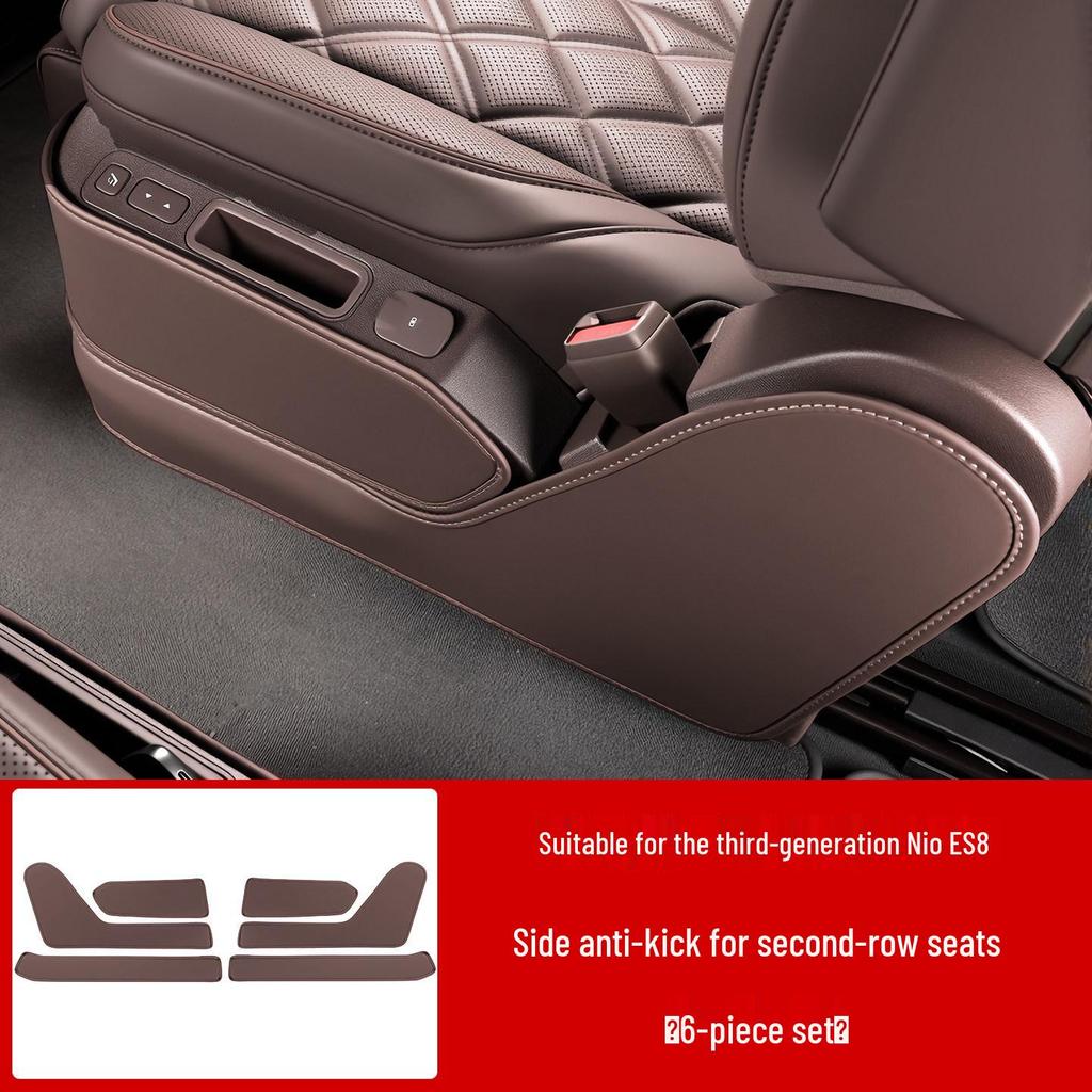 NIO ES8 Seat Kick Mats: Rear Second Row Aisle Protection Covers for 26 Models - Car Interior Accessories.
