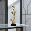 Creative Gold-plated Mermaid Statue Living Room Decoration Marine Organism Ornaments Resin Sculpture Room Aesthetic Decor