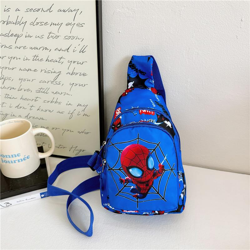 Spiderman Cartoon Kids Nylon Casual Shoulder Bag With Fun Pattern Children For