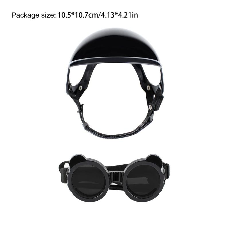 Vysoce pevné motocyklové brýle Helma Pro Malého Domácího Mazlíčka Větruodolný Design Pohodlný Rám Bavlněná Podšívka Brýle pro Psa Kočky