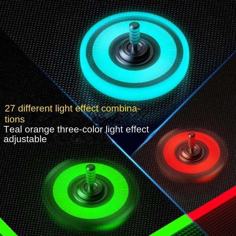 Fidget Toys Metal Hand Spinner Desk Edc Luminous Gyro Scope Stress Adhd Relief Adult - Oriented Fidget Toys