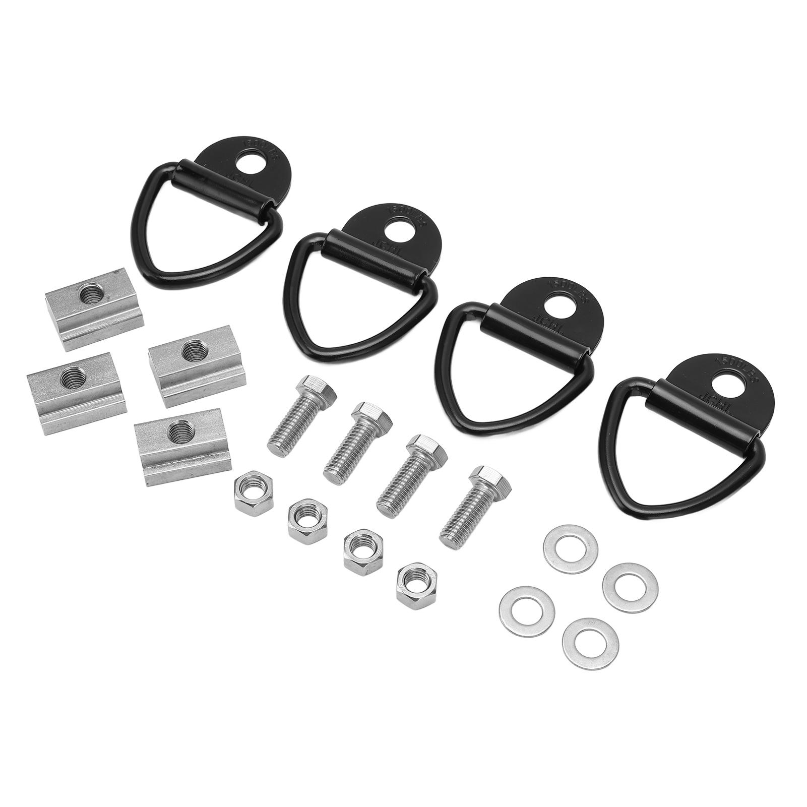 

4 Set 38in16 Thread Bed Deck Rails Cleat T Slot Nut 3000LBS Breaking Strength Replacement for