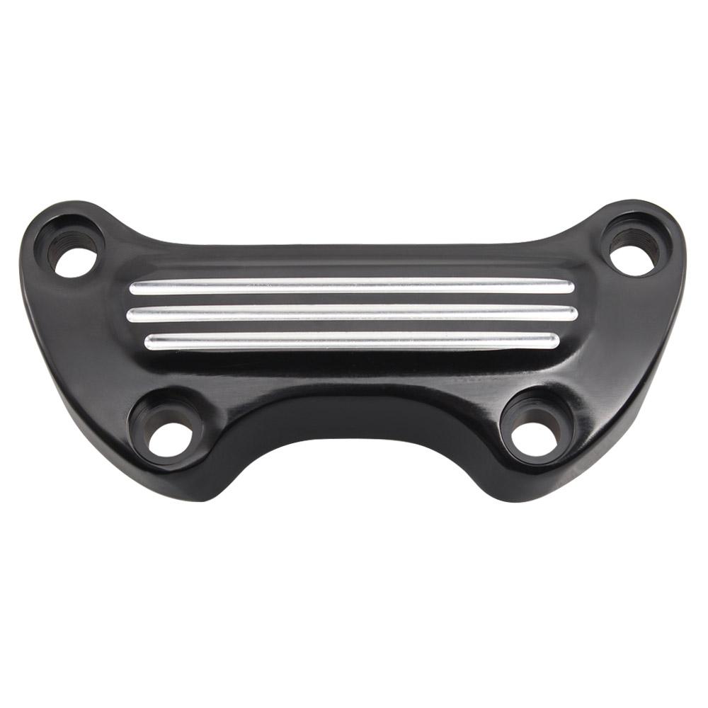 Motorcycle Accessories Upper Handlebar Clamp Chrome/Black Die-Cast Zinc/Aluminum Alloy For Harley 1974-2006 XL FX FXR FX Dyna