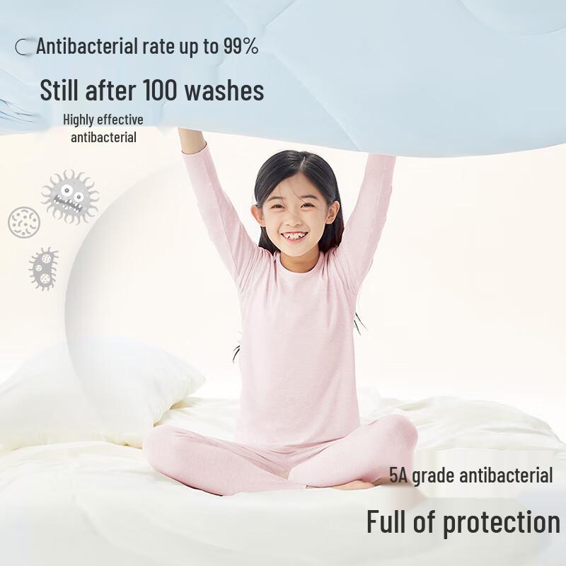 Girls' Thin Thermal Underwear Set