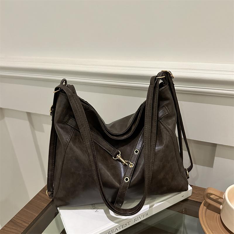 Multifunctional Messenger Bag, Women'S Autumn Retro Backpack, Shoulder Bag, Large-Capacity Shoulder Bag.