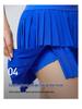 Women's Quick-Dry Pleated Sports Skirt for Badminton, Tennis, Yoga, Fitness, Running, and Marathon
