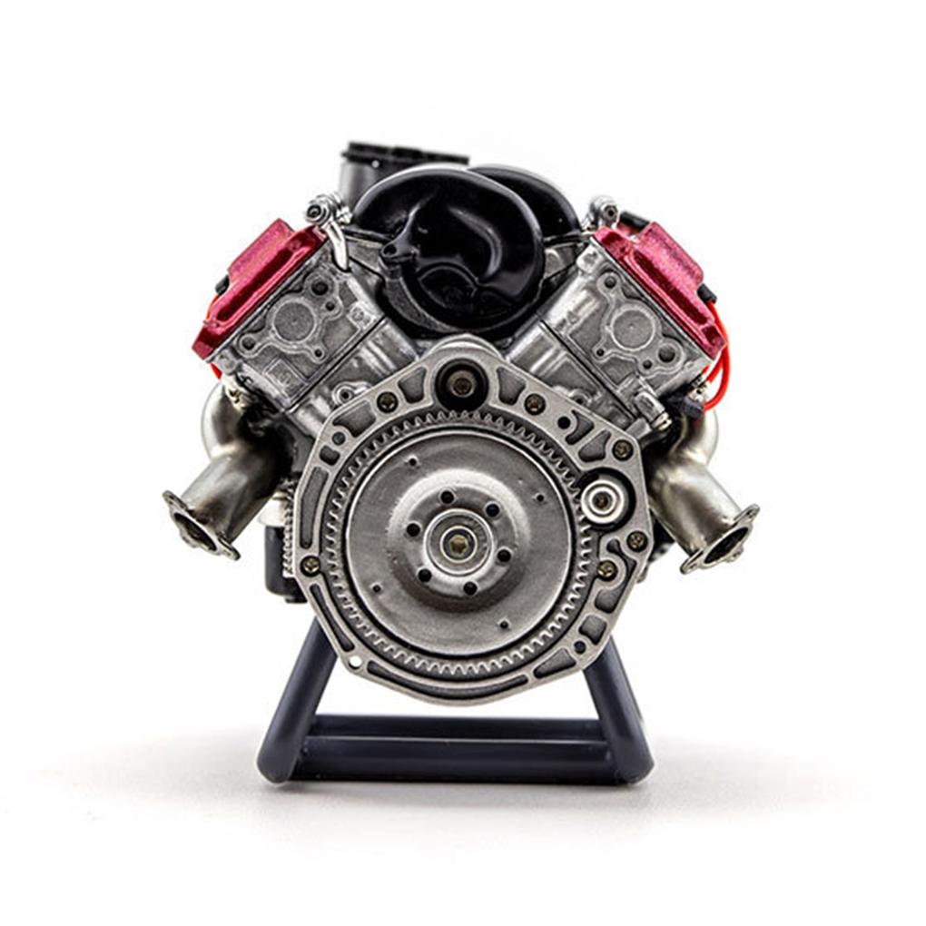 V8 Engine RC Car Model Kit With Belt Wheel Winding Structure Engine Internal Combustion Water Pump