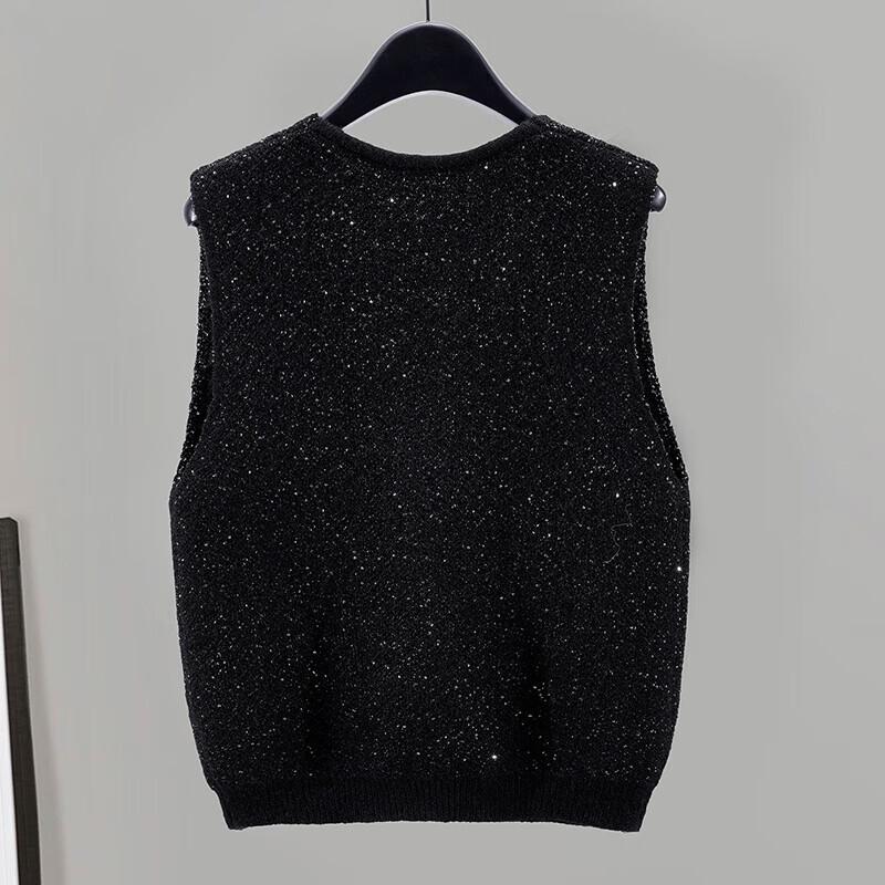 Women's V-neck Knitted Vest