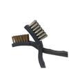 6 Pcs Industrial Toothbrush Mini Copper Steel Wire Brush Stainless Steel Wire Brush Dirt Hard Cleaning Toothbrush