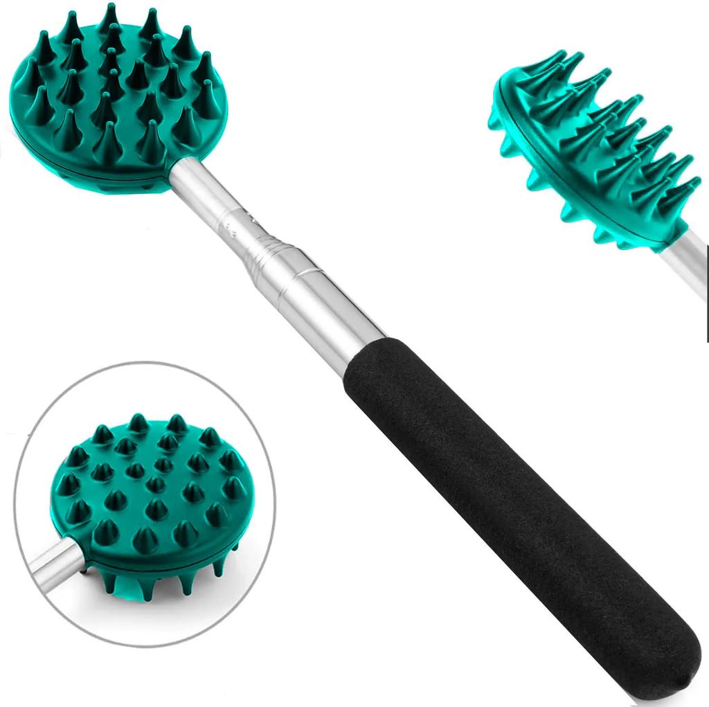 23-Teeth Super Large Extendable Back Scratcher Deep Back Scratcher for Men Women Birthday Gift Back Massager Point Massage Stick