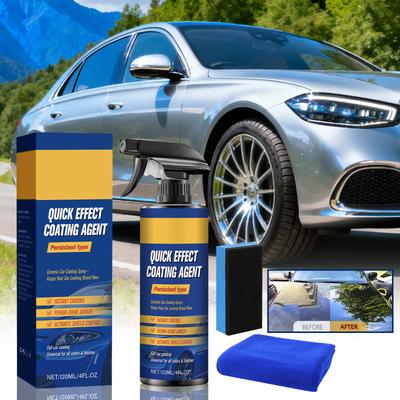 Automotive Paint Waxing Spray Crystal Plating Agent, Enhanced Coating Spray, Multi-functional Care Coating Agent (120ml)