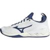 Wave Luminous 2 Durable Breathable Non-Slip Professional Competition Low-Top Volleyball Shoes Unisex Sneaker White Blue V1GA212043