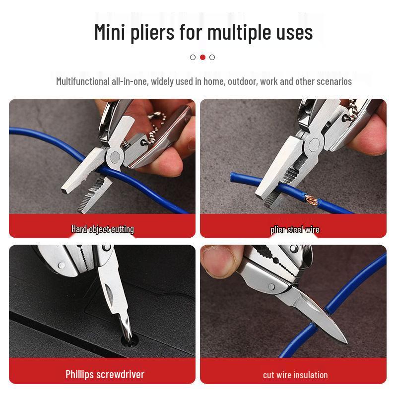 Multifunctional Folding Camping Tool: Mini Scissors & Tactical Pliers