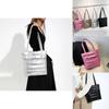 Trendy Street Style Cotton Tote Bag For Women Large Capacity Zippered Handbag