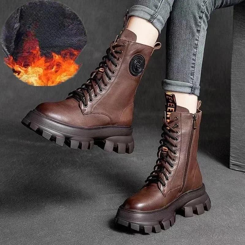 

Fashion Middle Heel Winter 2024 Mid Calf Shoes Woman New In Half High Boots for Women Designer Luxury Boot Fashion Waterproof Quality Pu 35