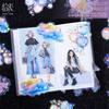 10pcs/lot Kawaii Stationery Stickers flowing light and overflowing colour Junk journaling stickers  Scrapbooking Supplies