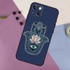 Hamsa Hand Of Fatima Art Silicone Case For iPhone 17 15 13 12 11 14 Pro Max 16 Plus 12 13 Mini 16e 17 Air Back Cover