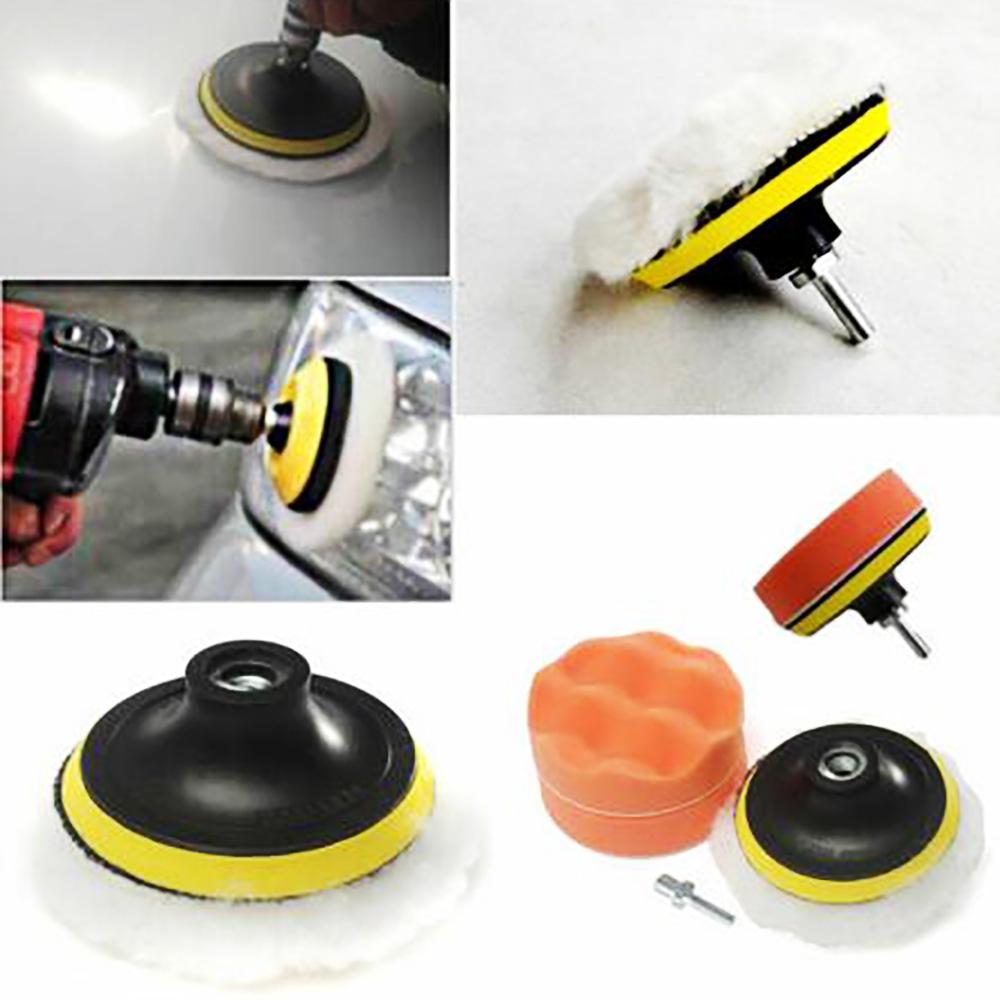 Sponge Set Buffing pad Kit Drill Car 1 Set Automotive Care Supplies 4''