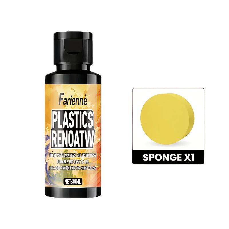 

Автомобильный воск для обновления пластика - Восстановитель глянца для черного пластика и приборной панели, Блеск для шин и Гель для ухода за сиденьями, Усиливает яркость черного жёлтый