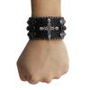 Amerikanisches Strassnietenarmband, Punk Gothic Personalisierter Schmuck mit Kreuzverzierungen