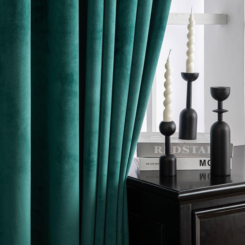 

Перфоровані оксамитові штори однотонні прості для вітальні спальні їдальні оксамитова сонцезахисна тканина теплоізоляція сонцезахисна штора 70*120cm One Piece