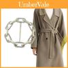 Premium Alloy Scarf Accessories Fashionable Large Buckle For Trench Coats