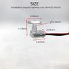4Pcs LED Ambient Light Transparent Lamp Body Circular Car Inner Bowl Light  Door Handle Lights Handrail Lights Decorative Lamp