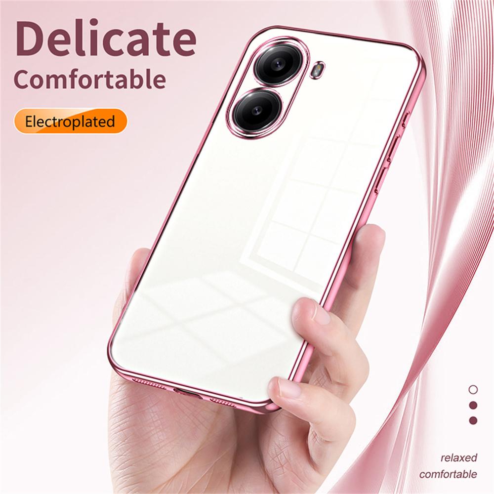 Obudowa z galwanizowaną ramką i miękkim TPU do Xiaomi Redmi Turbo 4 5G/Poco X7 Pro 5G