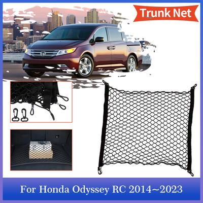 Síť do kufru auta pro Honda Odyssey RC1 RC2 RC4 2014~2024 Zadní síť na zavazadla Nákladová síť Úložný organizér Elastické kapsy Háčky Příslušenství