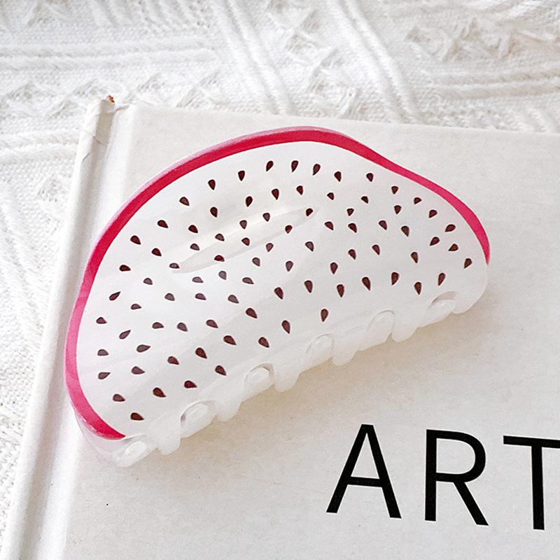 UXSL New Lovely Fruit Hair Claws Clip for Womens Girls Sweet Cute Watermelon Hairpins Crab Clips Fashion Hair Accessories Gift