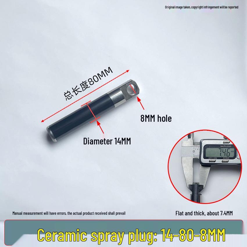 Universal High-Pressure Car Washer Pump: 1812 Plunger Piston Rod with Black Spray Porcelain Plunger & White Ceramic Tube