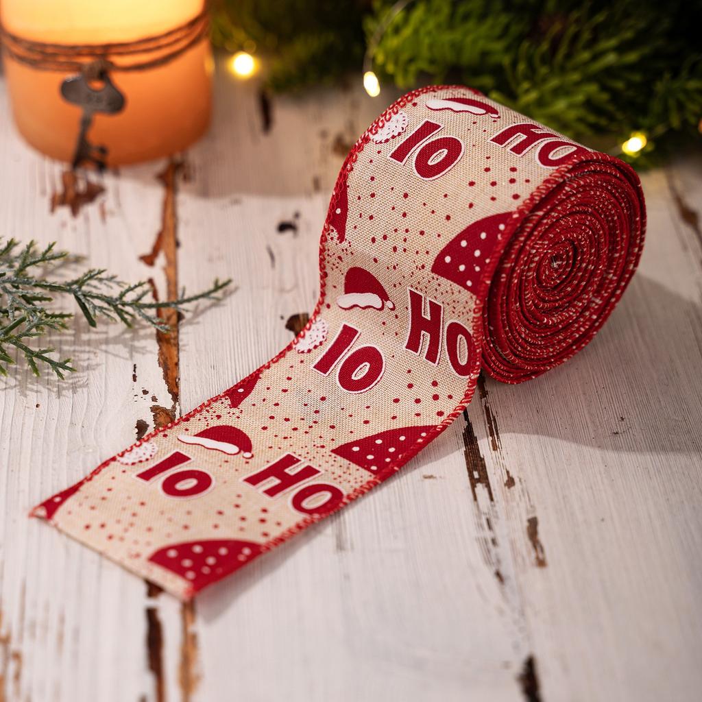 5m Christmas Snowman Ribbon Christmas Ribbon Christmas Tree Decoration Ribbon Gift Decoration Ribbon