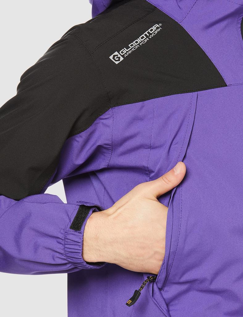 [CO-COS] G-5411 4-Way Stretch Rain Jacket, Purple, Size L