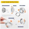 High Quality   Adjustable Spot Light Fixture LED DownlightAluminum Round GU10 MR16 Ceiling Spot Light Frame