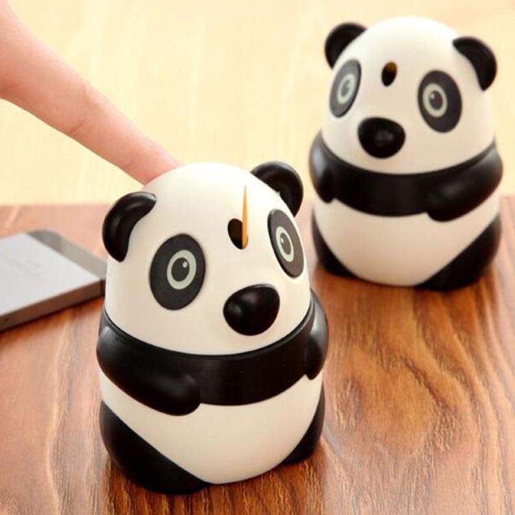 Creative Cartoon Panda Portable Toothpick Holder for Home Use